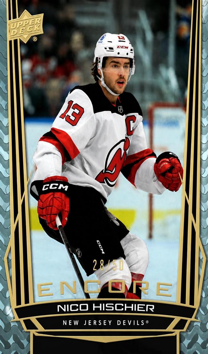 2025 Upper Deck Nico Hischier [Gold] #E-47 card