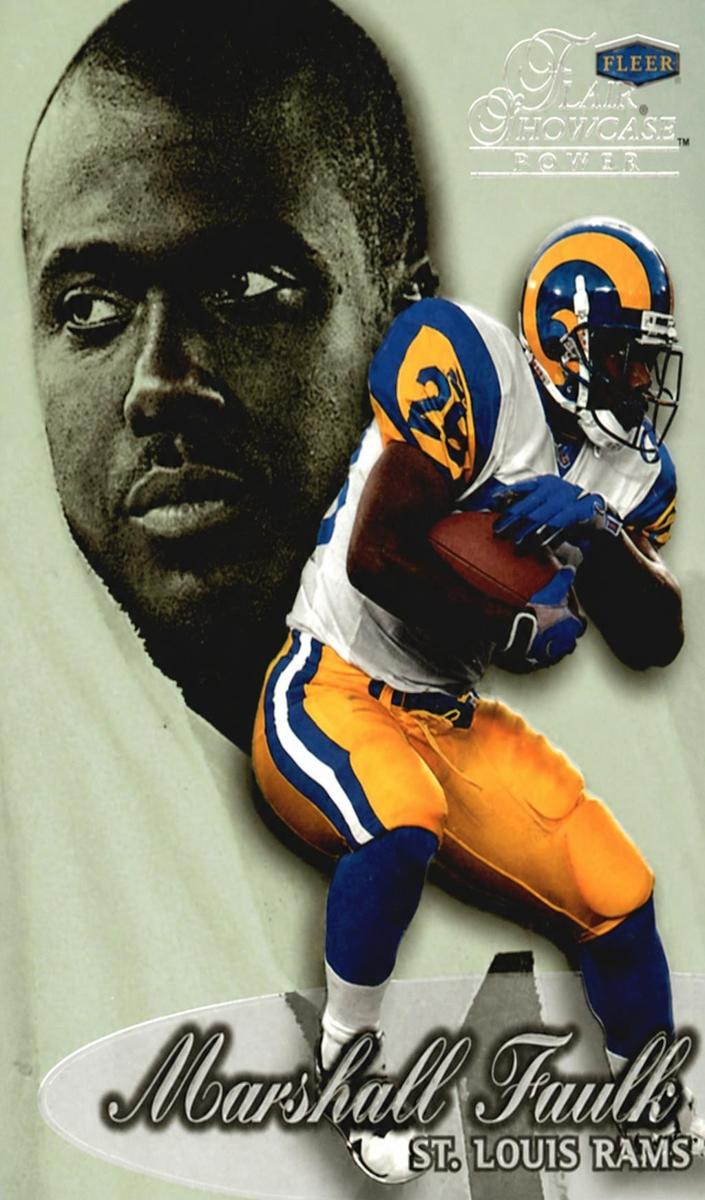 1999 Flair Showcase Marshall Faulk #12 card