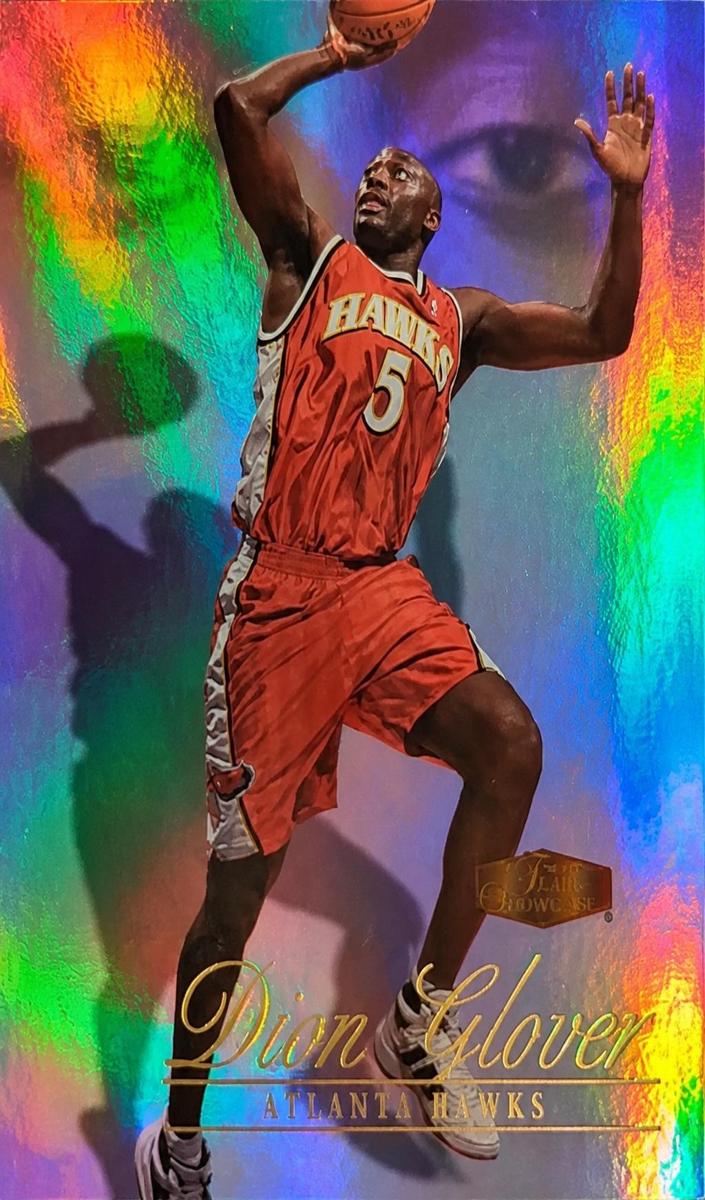 1999 Flair Showcase Dion Glover #102 card
