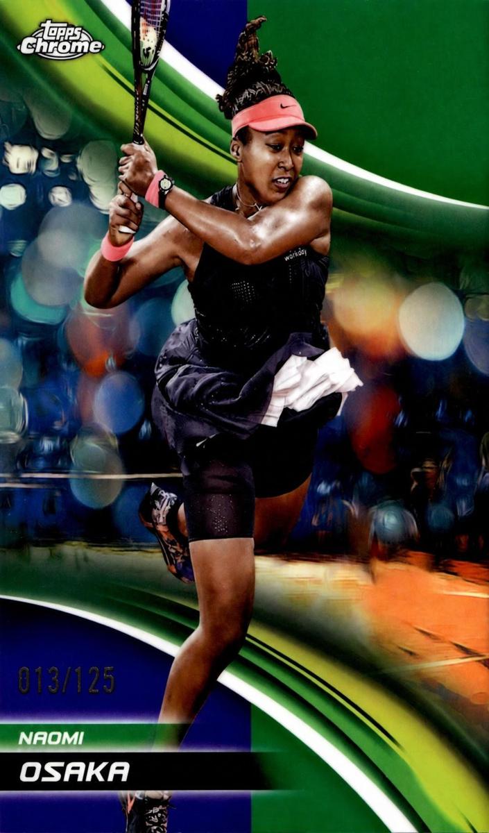 2025 Topps Chrome Sapphire Naomi Osaka #80 card