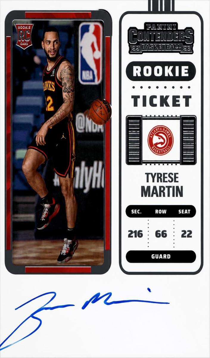 2022 Panini Contenders Tyrese Martin #108 card