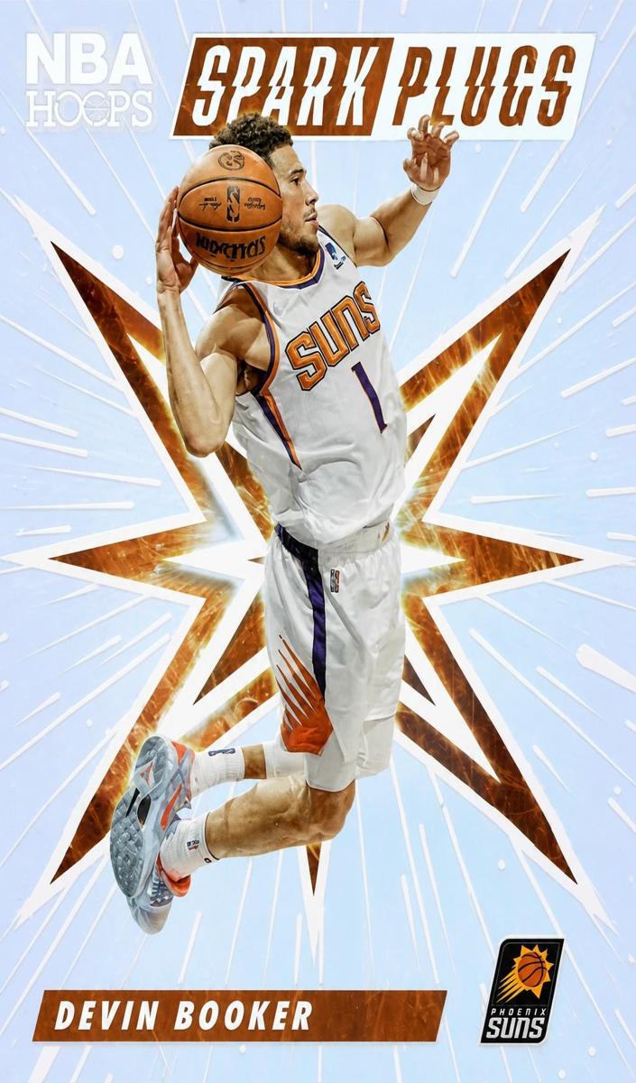 2022 Panini Hoops Devin Booker #9 card