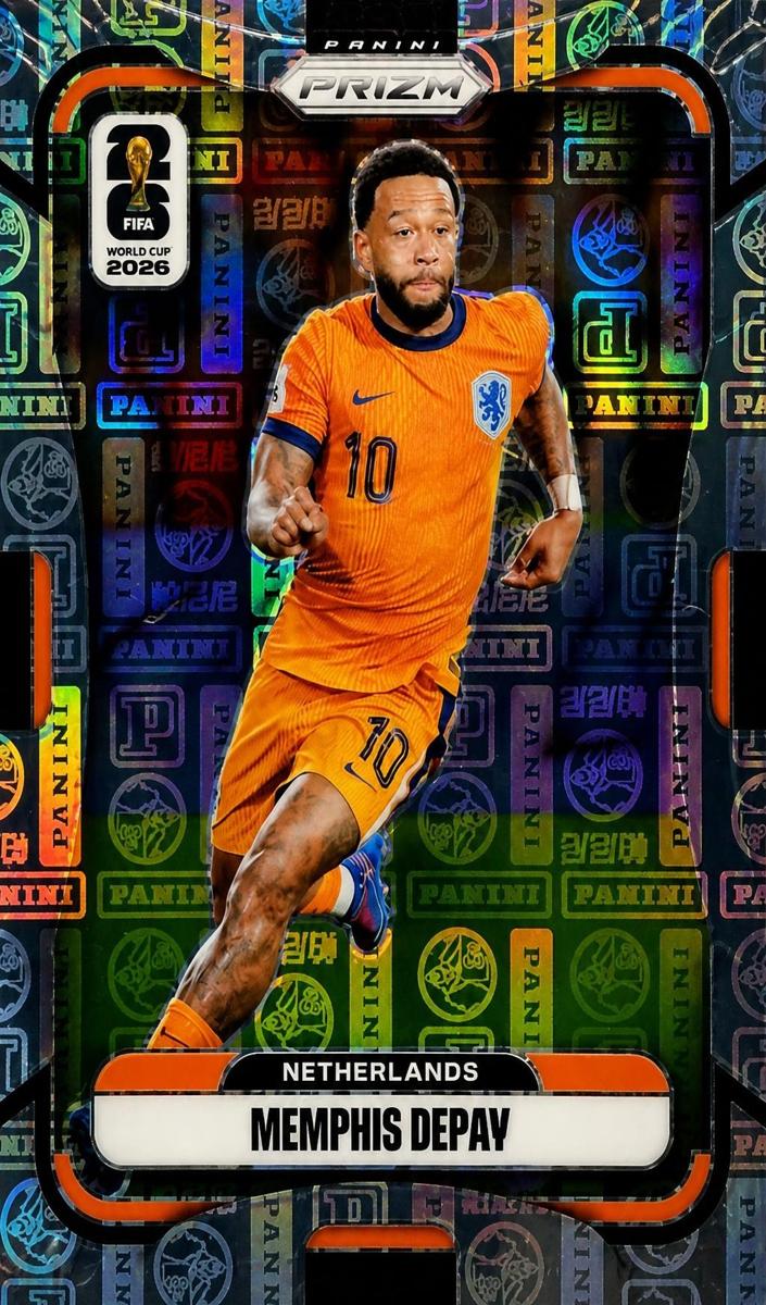 2026 Panini Prizm FIFA World Cup Memphis Depay [Blue] #307 card