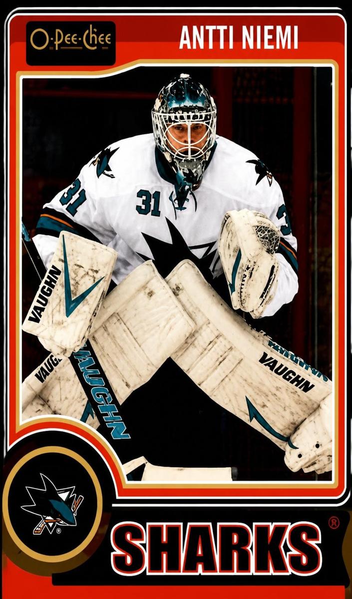 2014 O-Pee-Chee Platinum Antti Niemi #53 card