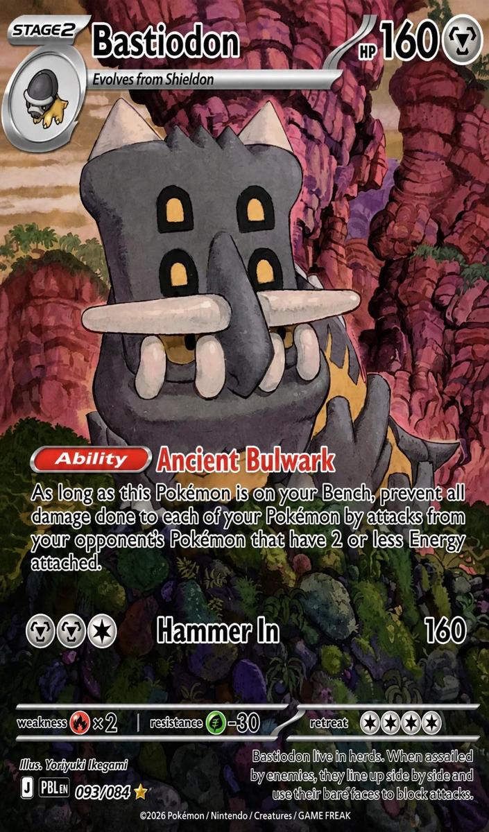 Bastiodon 2026 Pokemon Mega Evolution Pitch Black