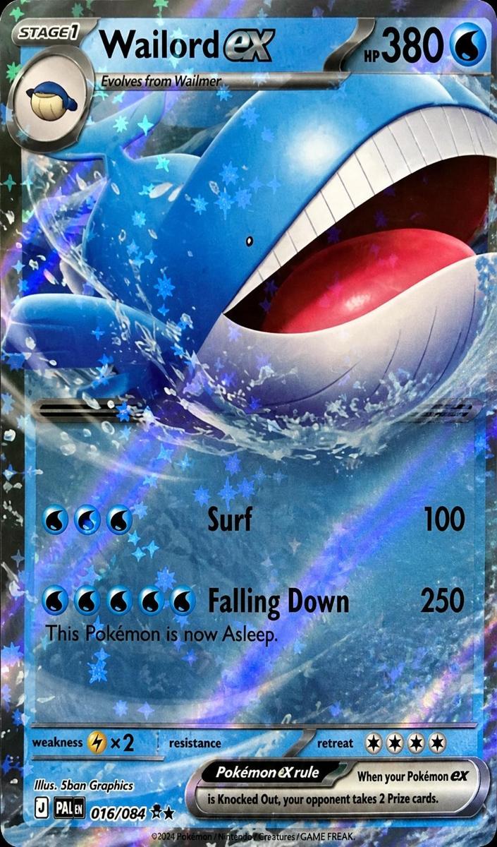 Wailord EX 2026 Pokemon Mega Evolution Pitch Black