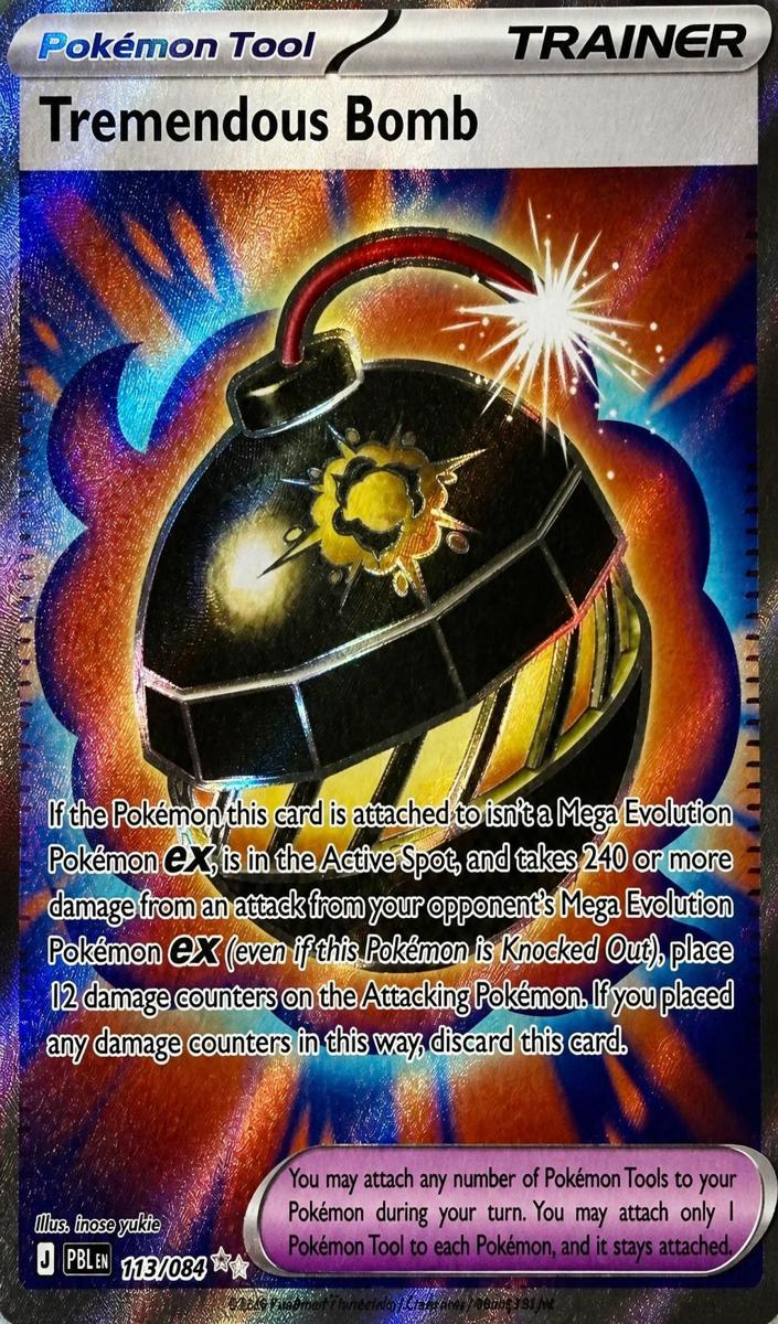 Tremendous Bomb 2026 Pokemon Mega Evolution Pitch Black