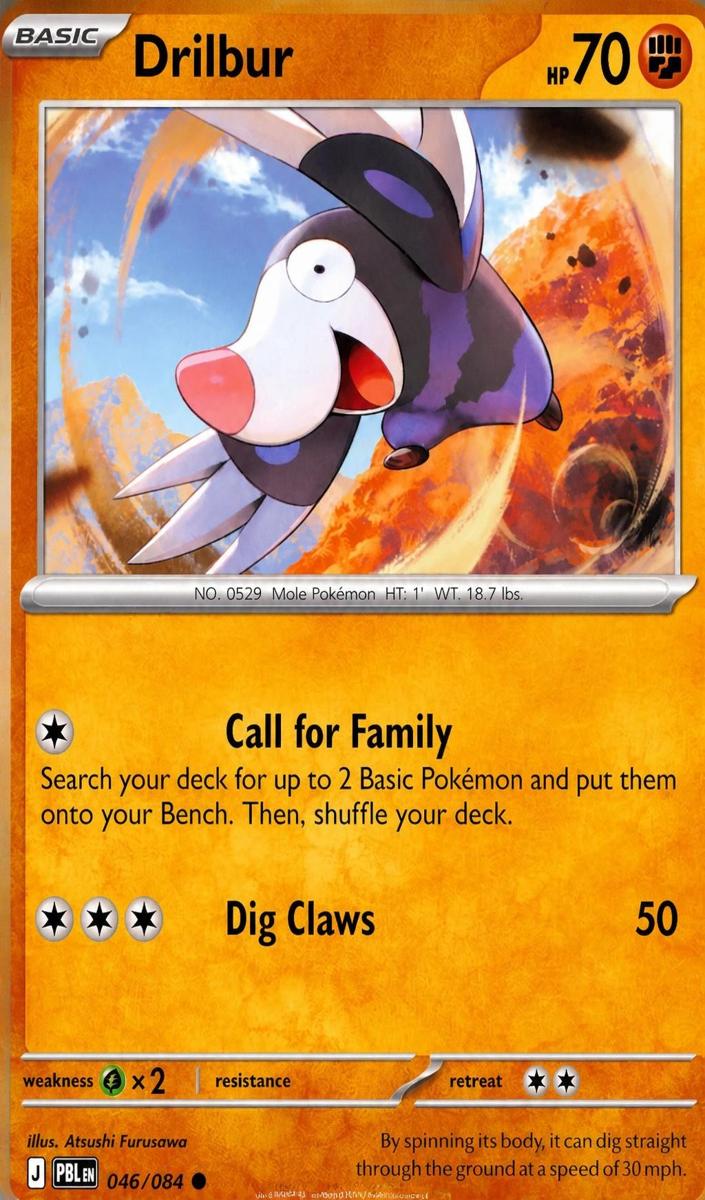 Drilbur 2026 Pokemon Mega Evolution Pitch Black