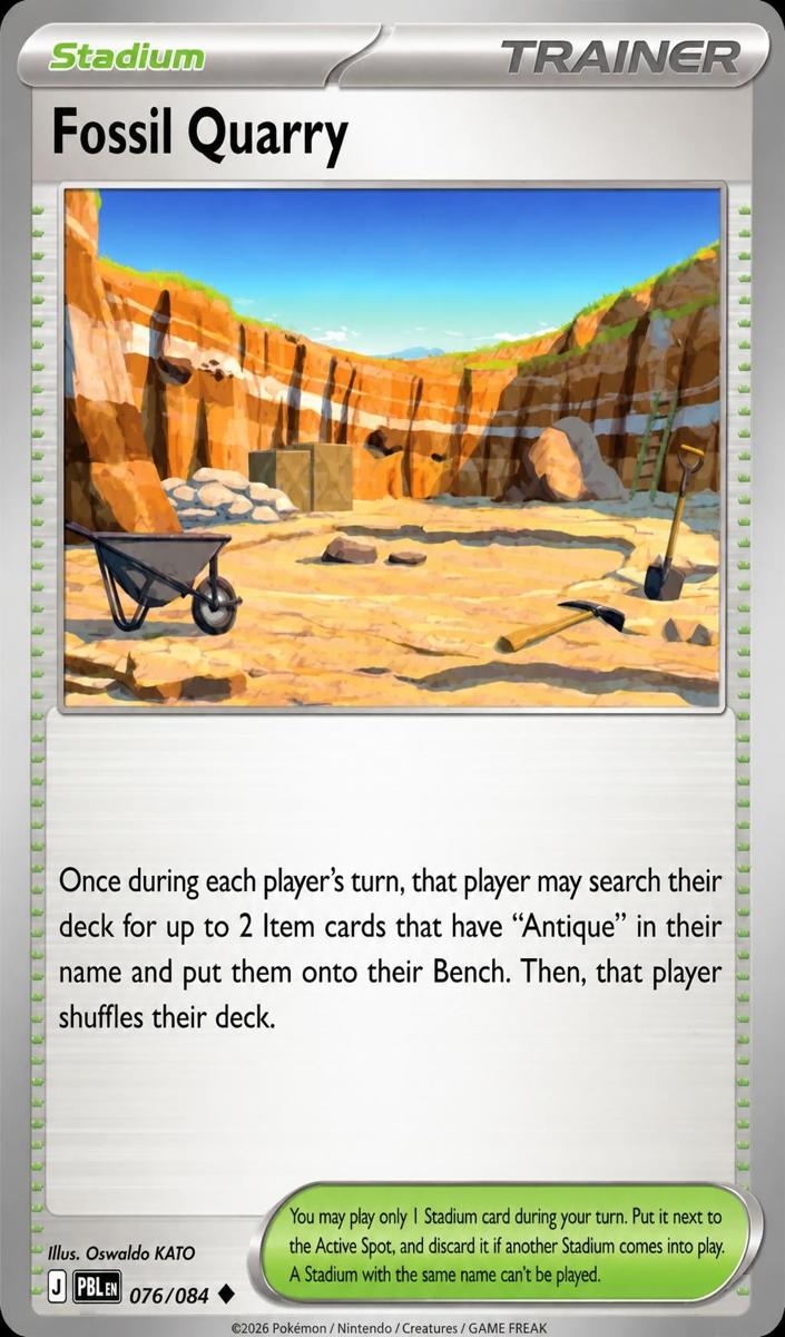 Fossil Quarry 2026 Pokemon Mega Evolution Pitch Black