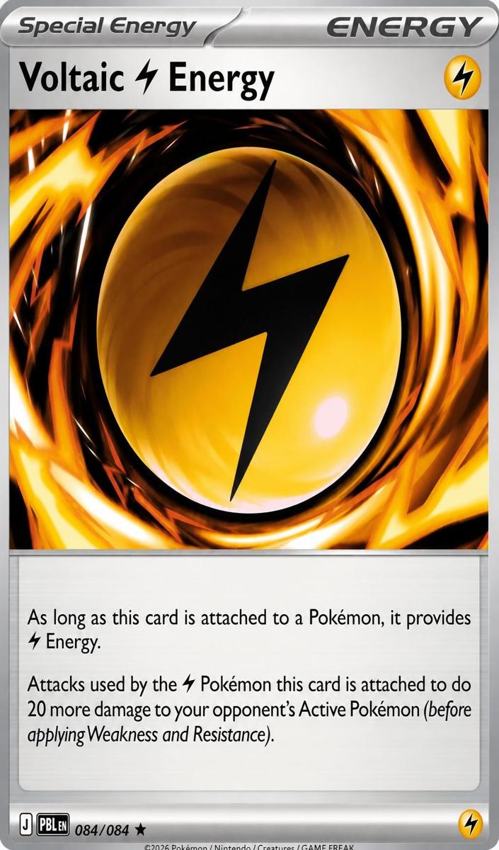 Voltaic Lightning Energy 2026 Pokemon Mega Evolution Pitch Black