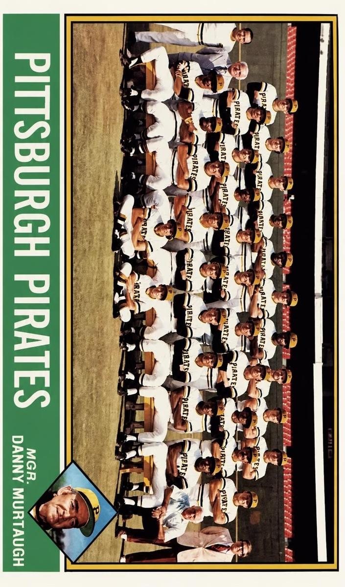1976 Topps Pirates Team #504 card