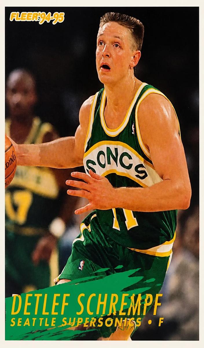 1994 Fleer Detlef Schrempf #218 card