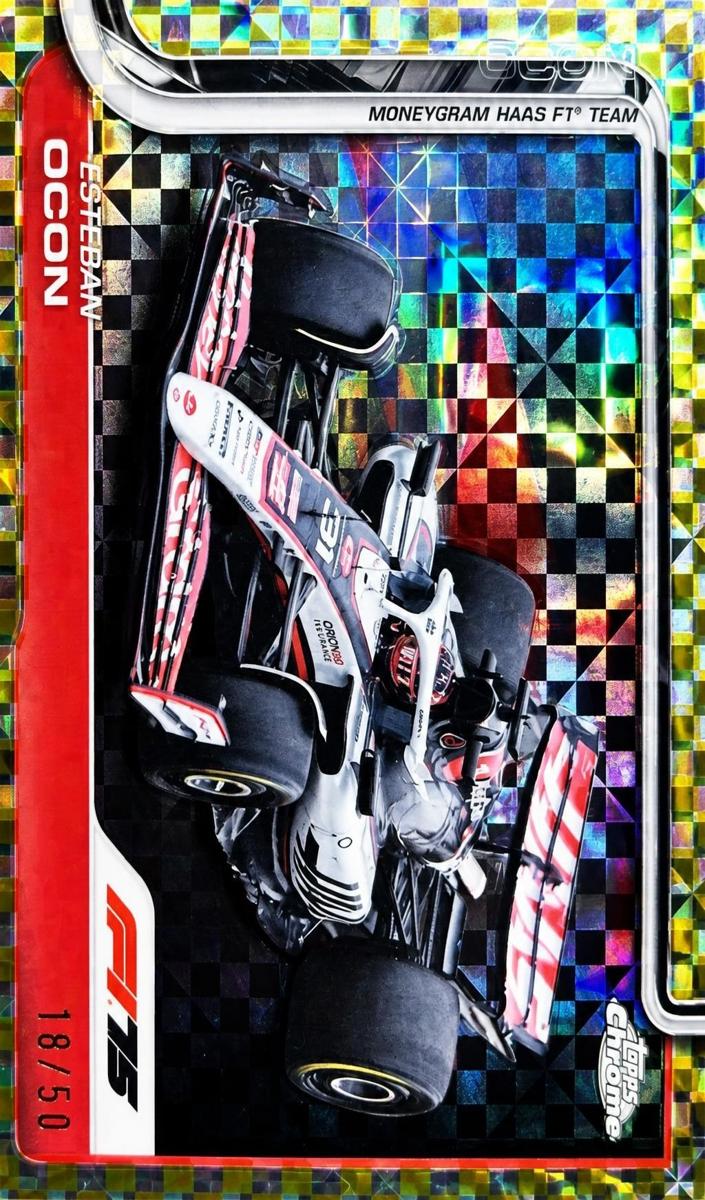 2025 Esteban Ocon [Gold Checker Flag Refractor] #85