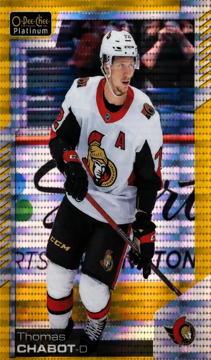 2020 O-Pee-Chee Platinum Thomas Chabot #74 card