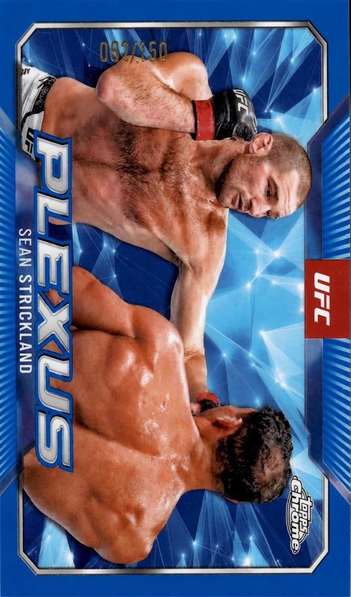2025 Topps Chrome UFC Plexus Sean Strickland #PLX-10 card