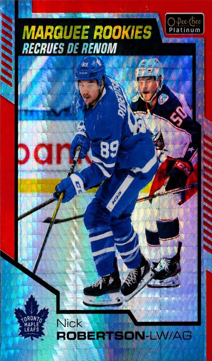 2020 O-Pee-Chee Platinum Nick Robertson [Red Prism] #153 card