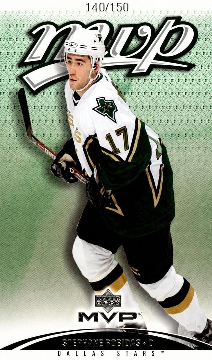 2003 Upper Deck MVP Stephane Robidas #140 card