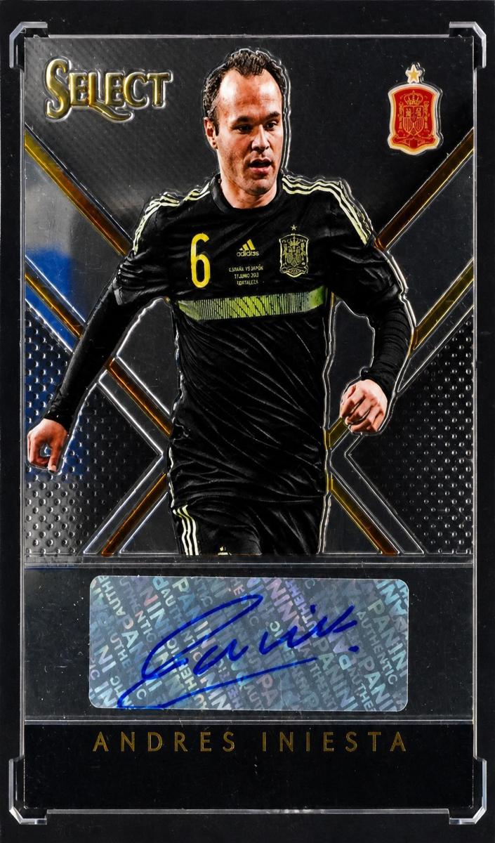 2015 Panini Select Andres Iniesta [Black] #3 card