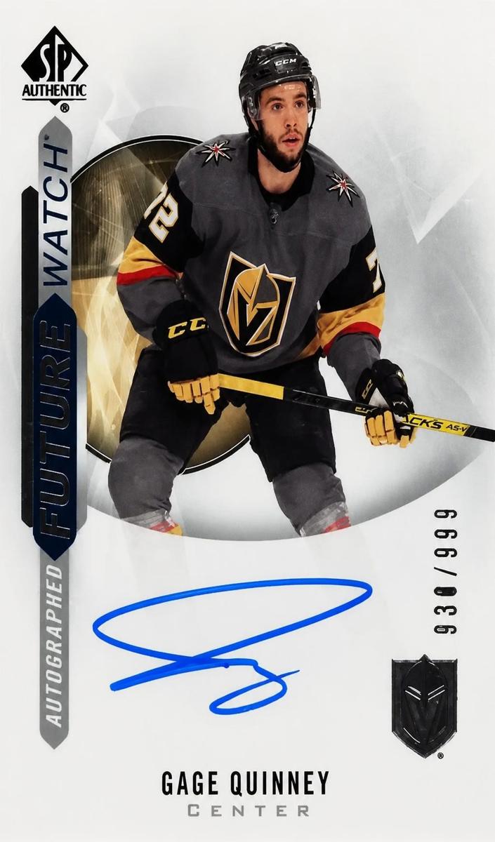 2020 SP Authentic Gage Quinney #166 card