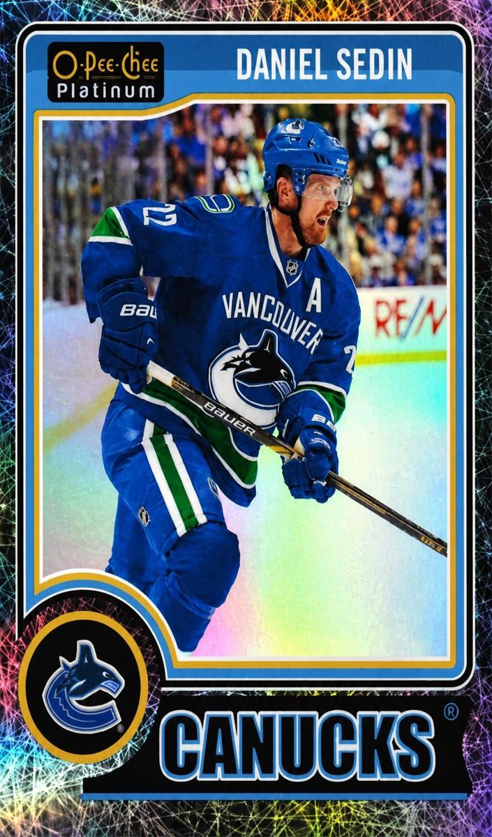 2014 O-Pee-Chee Platinum Daniel Sedin #55 card