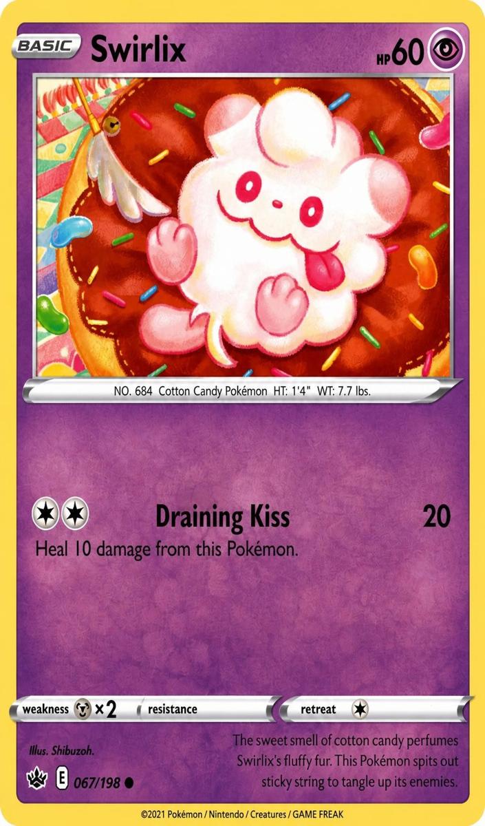 Swirlix 2021 Pokemon Chilling Reign
