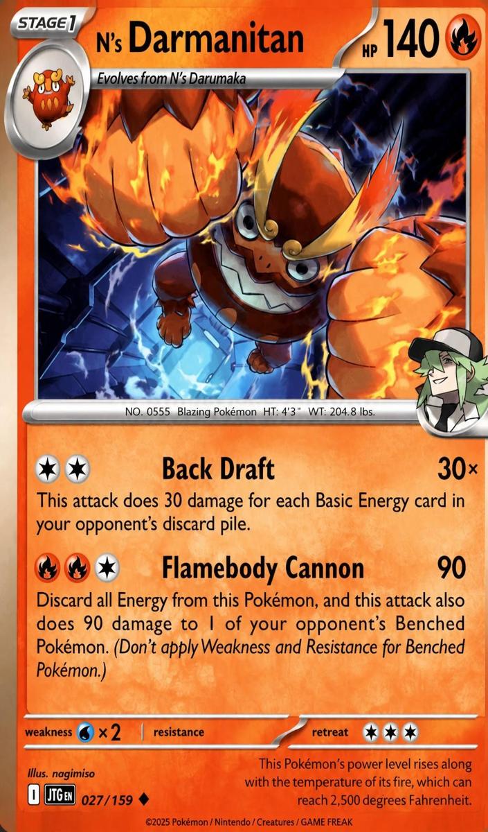 N's Darmanitan 2026 Pokemon Mega Evolution Ascended Heroes