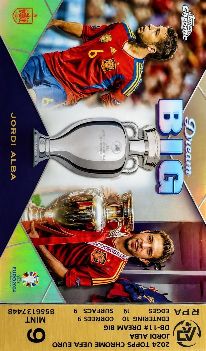 2024 Topps Chrome UEFA Euro Jordi Alba #DB-11 card