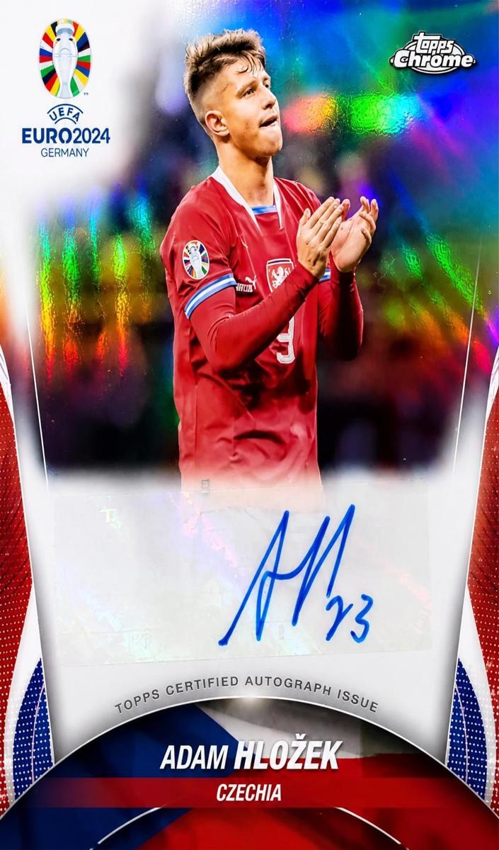 2024 Topps Chrome UEFA Euro Adam Hlozek #CA-AH card