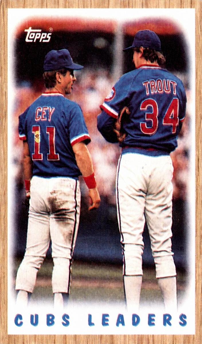 1987 Topps Cubs Leaders #581 card
