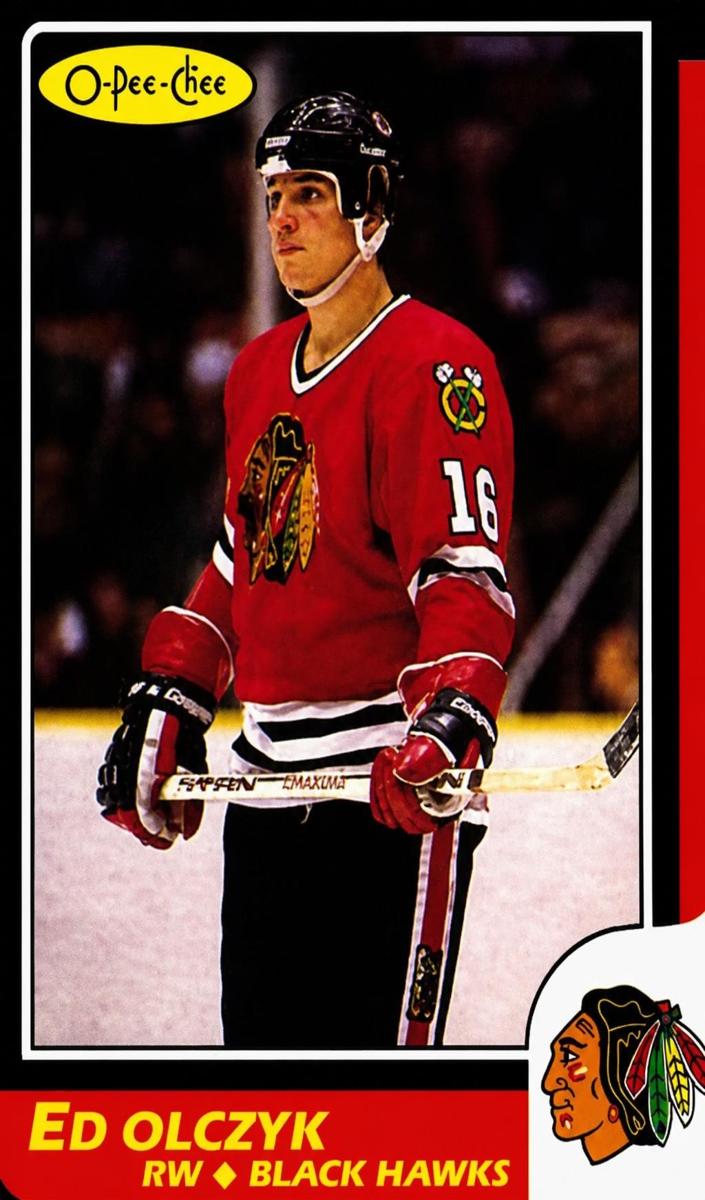 1986 O-Pee-Chee Ed Olczyk #82 card