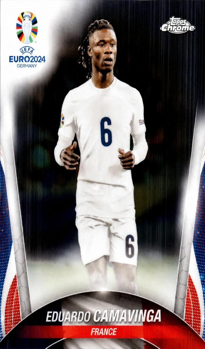 2024 Topps Chrome UEFA Euro Eduardo Camavinga #95 card