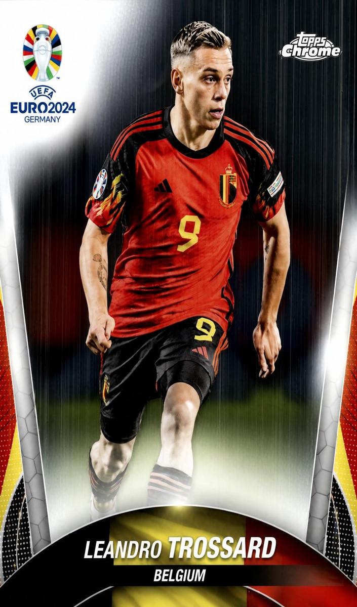 2024 Topps Chrome UEFA Euro Leandro Trossard #60 card