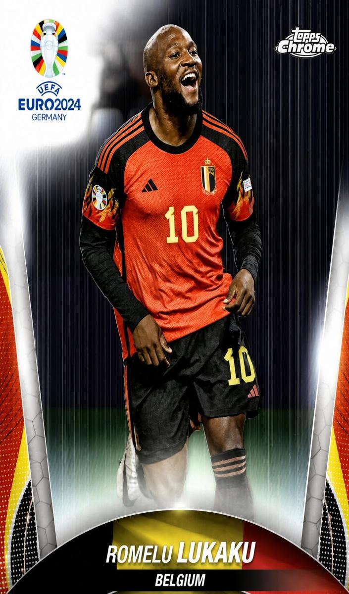 2024 Topps Chrome UEFA Euro Romelu Lukaku #16 card