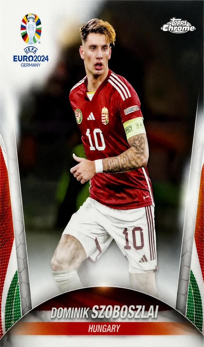 2024 Topps Chrome UEFA Euro Dominik Szoboszlai #90 card