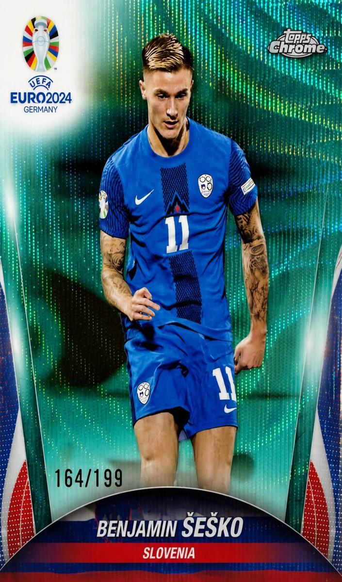 2024 Benjamin Sesko [Aqua Wave Refractor] #11
