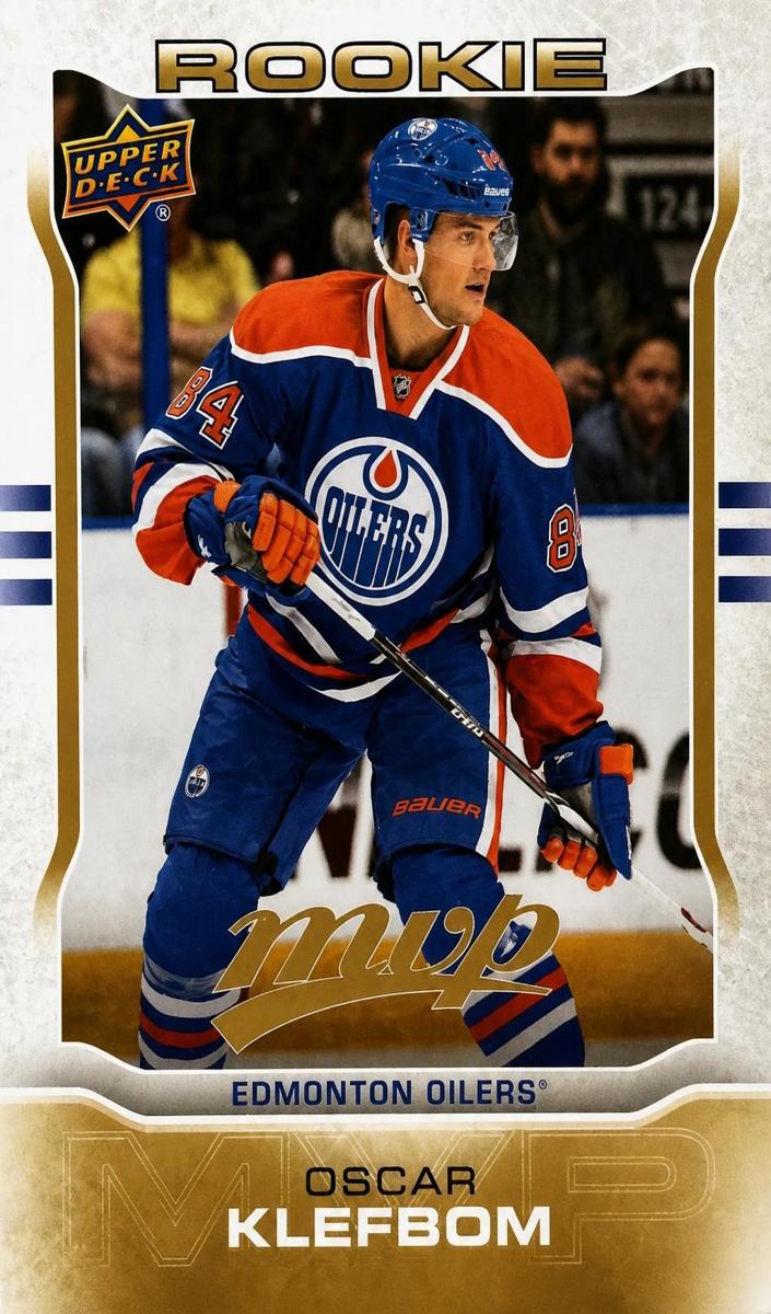2014 Upper Deck MVP Oscar Klefbom #191 card