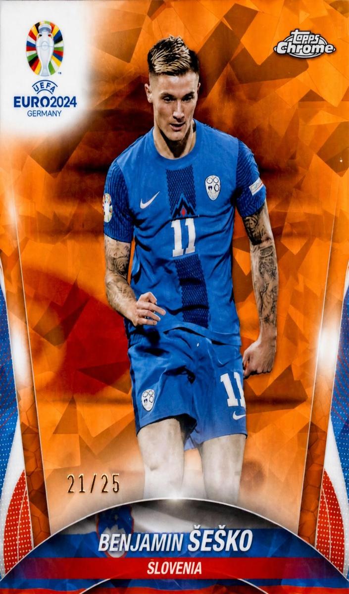 2024 Benjamin Sesko [Orange Refractor] #11