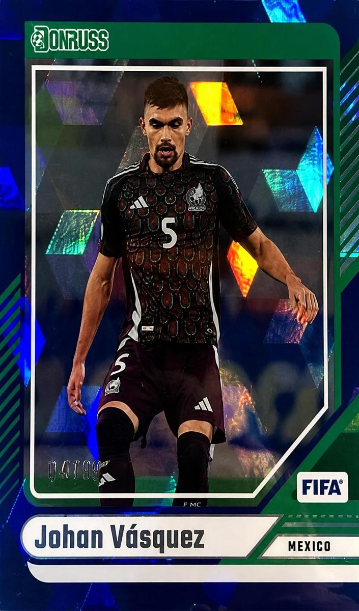2024 Panini Donruss Johan Vasquez [Blue Cubic] #41 card