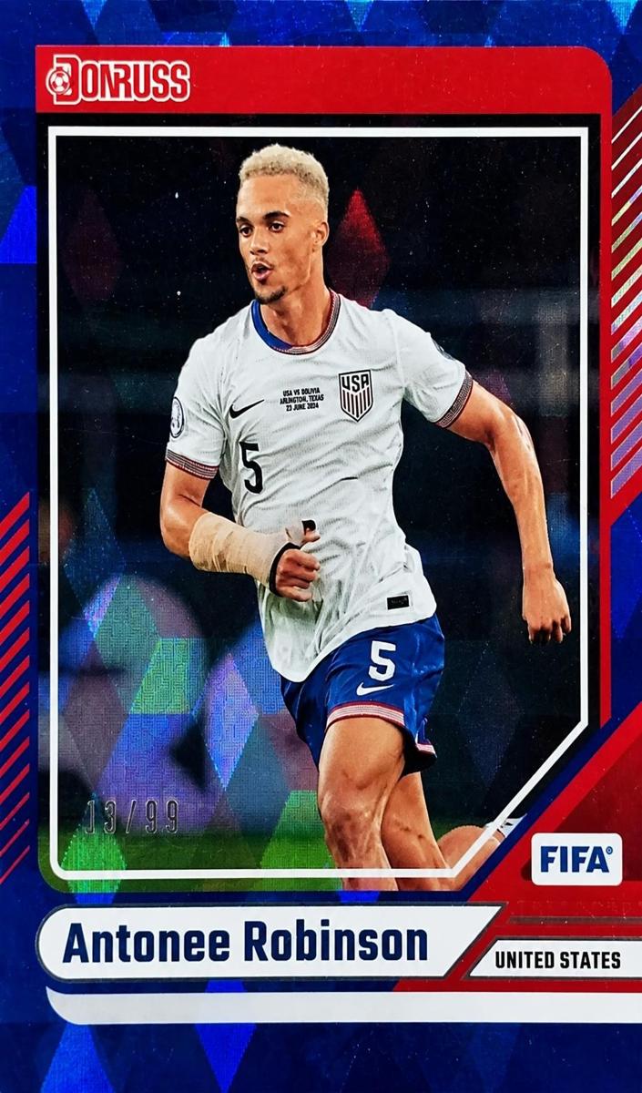 2024 Panini Donruss Antonee Robinson [Blue Cubic] #13 card