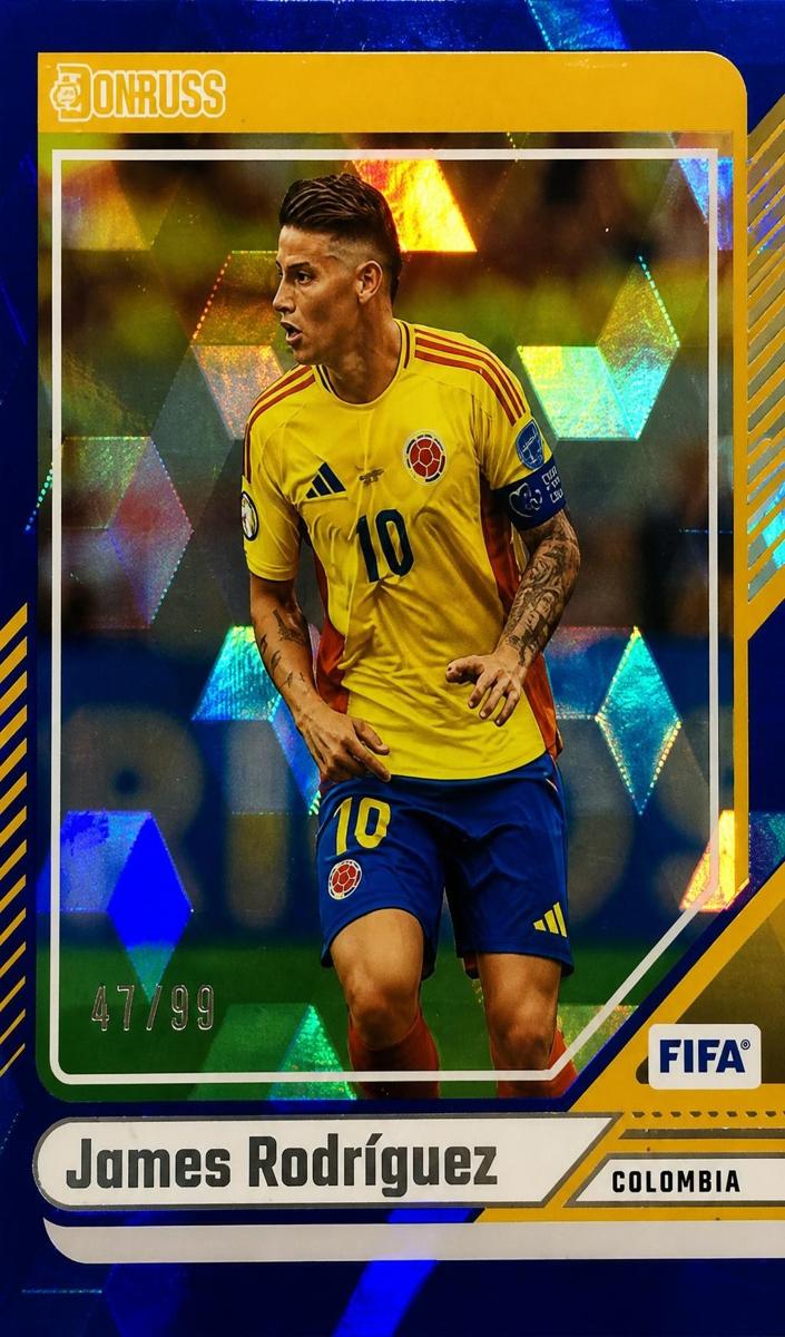 2024 Panini Donruss James Rodriguez [Blue Cubic] #85 card
