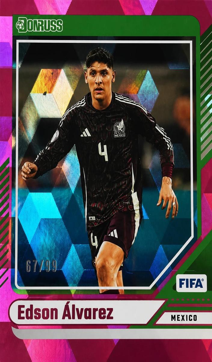 2024 Panini Donruss Edson Alvarez [Pink Cubic] #39 card
