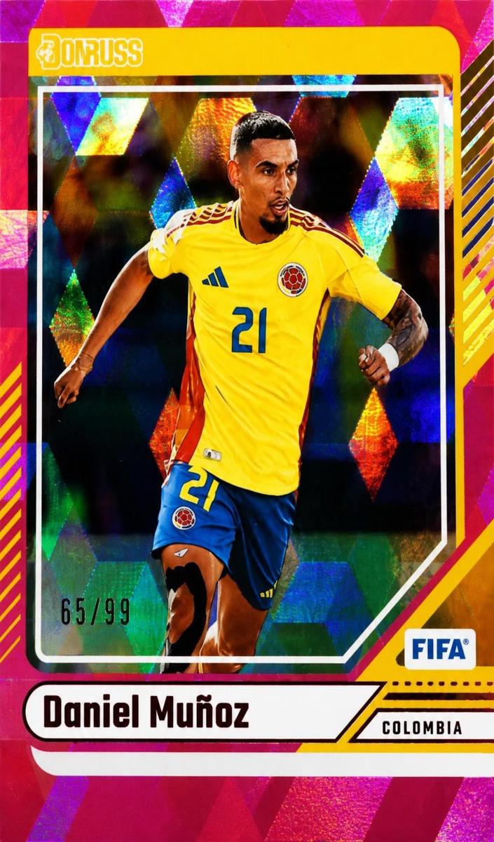 2024 Panini Donruss Daniel Munoz [Pink Cubic] #87 card