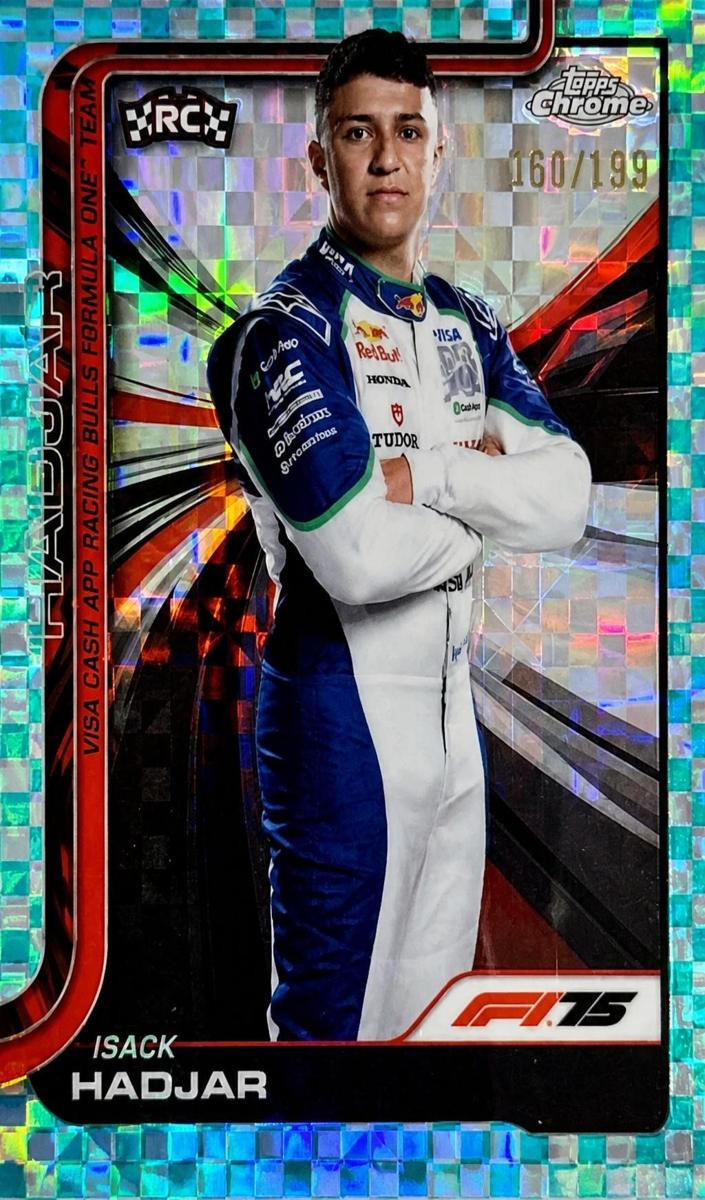 2025 Isack Hadjar [Aqua Checker Flag Refractor] #12