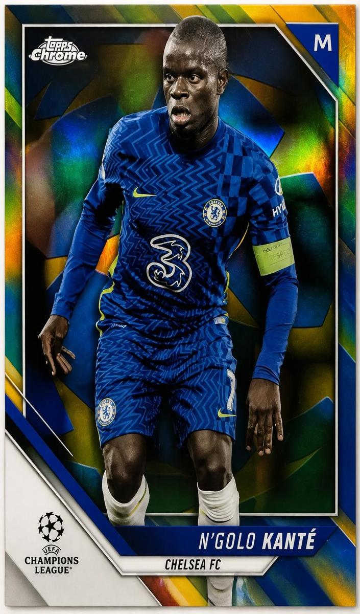 2021 Topps Chrome UEFA Champions League N'Golo Kante [Orange] #173 card