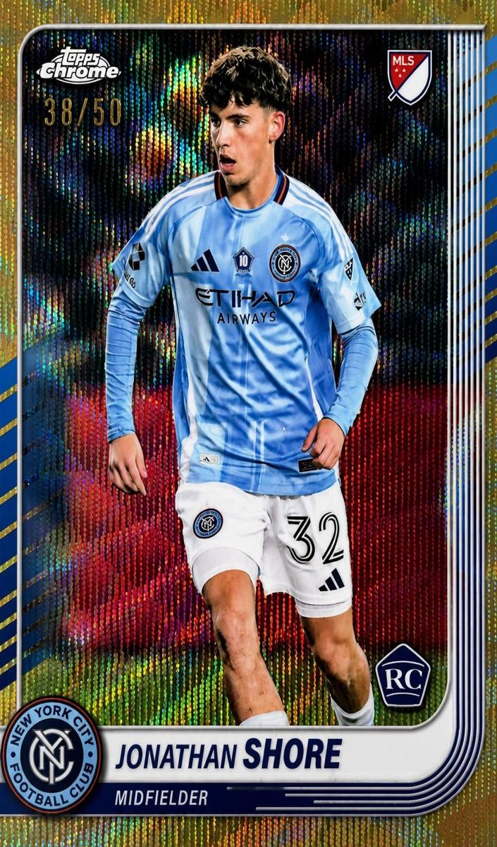 2025 Jonathan Shore [Gold Wave Refractor] #80