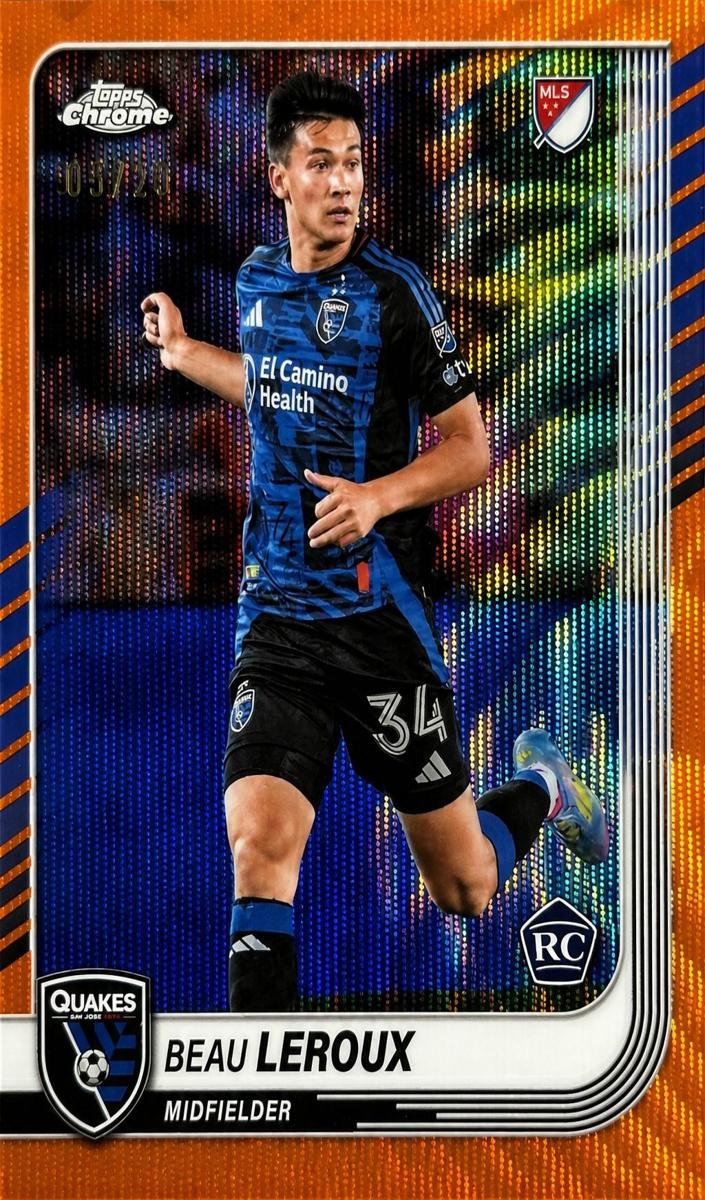 2025 Beau Leroux [Orange Wave Refractor] #120