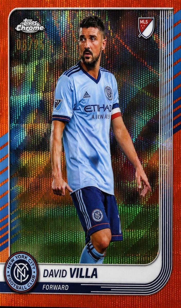 2025 David Villa [Orange Wave Refractor] #7