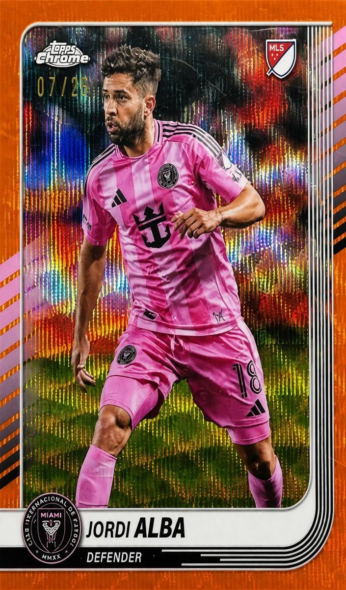 2025 Jordi Alba [Orange Wave Refractor] #41
