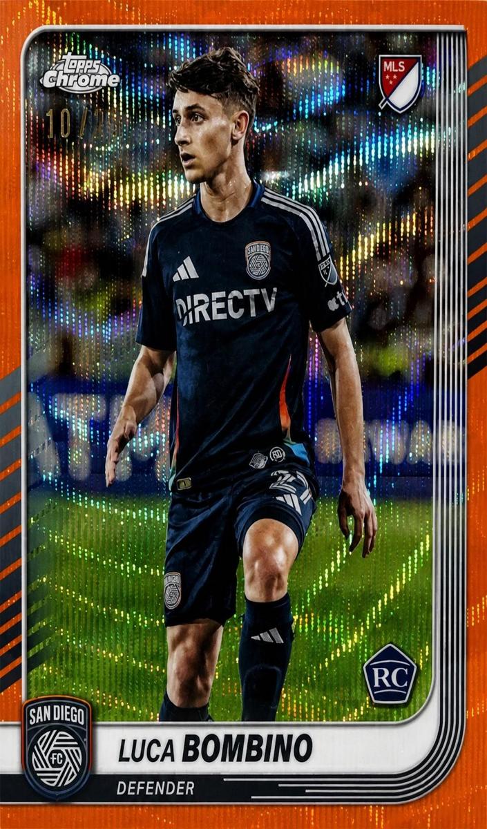 2025 Luca Bombino [Orange Wave Refractor] #136