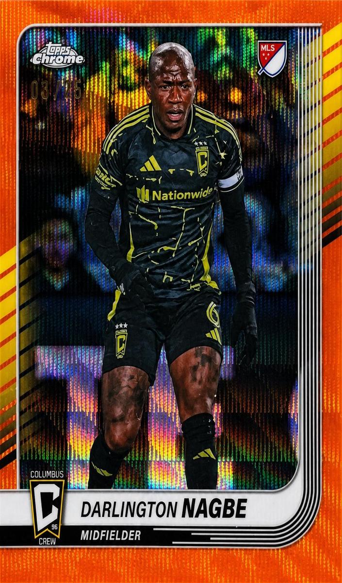2025 Darlington Nagbe [Orange Wave Refractor] #123